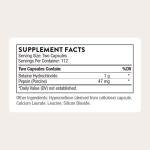 Thorne Betaine HCL & Pepsin Capsules