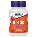 NOW Foods Vitamin E-400 Natural Source Softgel Capsules — Full-Spectrum Tocopherol Antioxidant Support